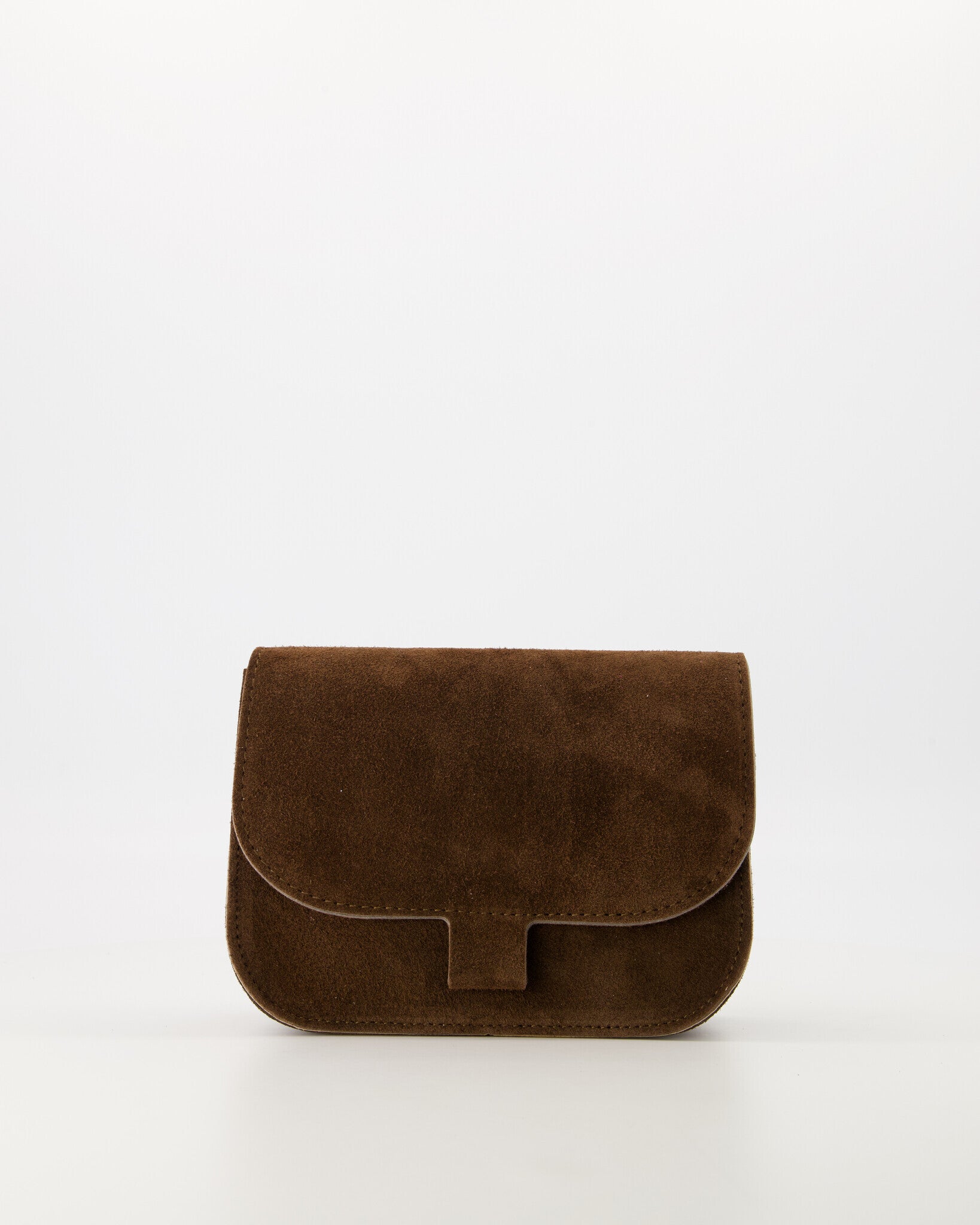 Tas Flora - Donkerbruin - Suede Leer