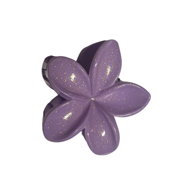 Haarclip Bloem Glitter - Paars