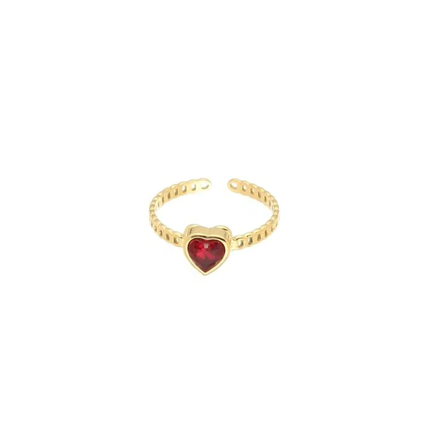 Ring Liselot - Rood/Goud