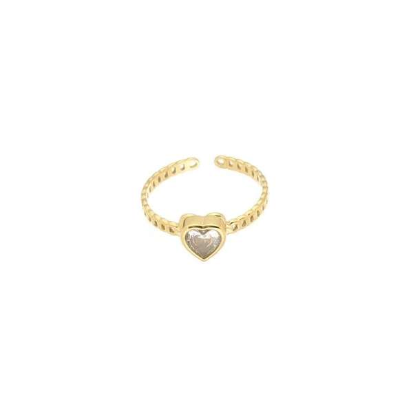Ring Liselot - Wit/Goud