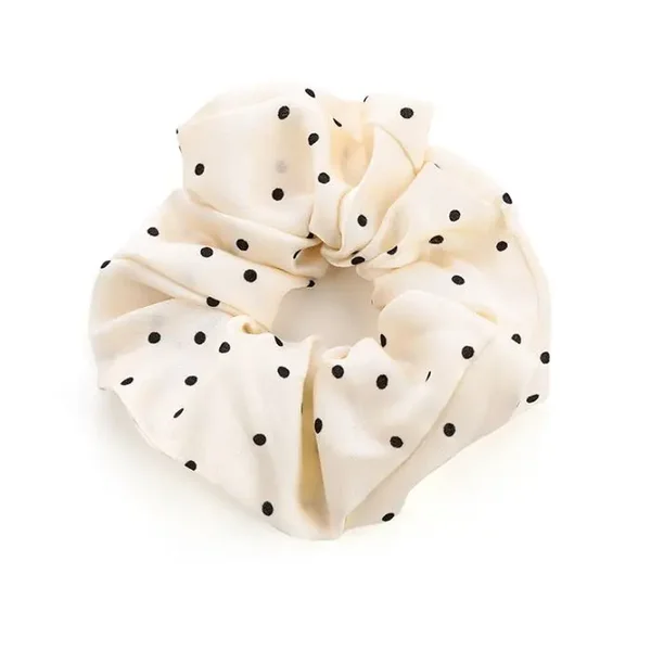 Scrunchie Dot - Beige