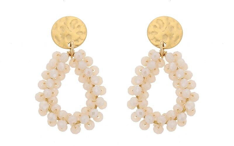 Oorbellen Rosalie - Beige