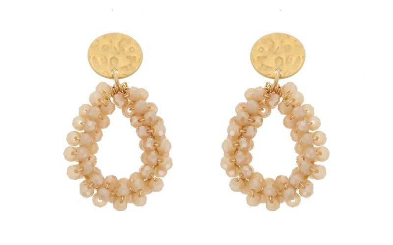 Oorbellen Rosalie - Champagne