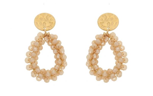 Oorbellen Rosalie - Champagne