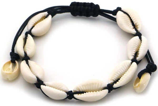 Schelpenarmband Isolde - Zwart