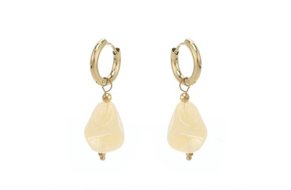Oorbellen Trudie - Beige