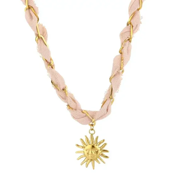Ketting Vajén - Roze/Goud