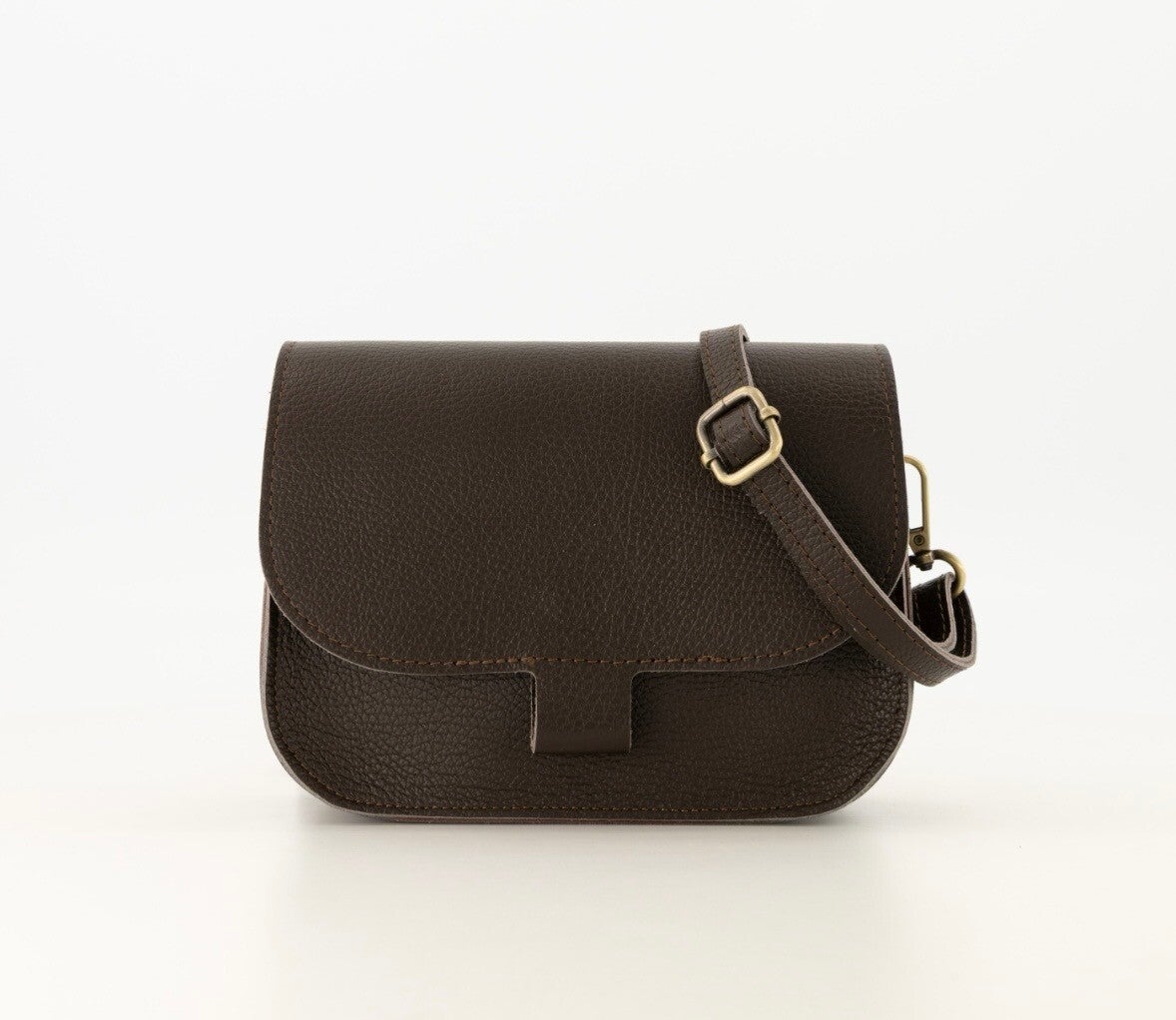 Tas Flora - Donkerbruin - Leer