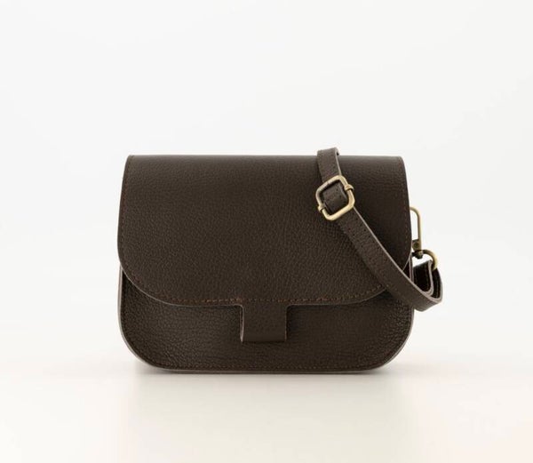 Tas Flora - Donkerbruin - Leer