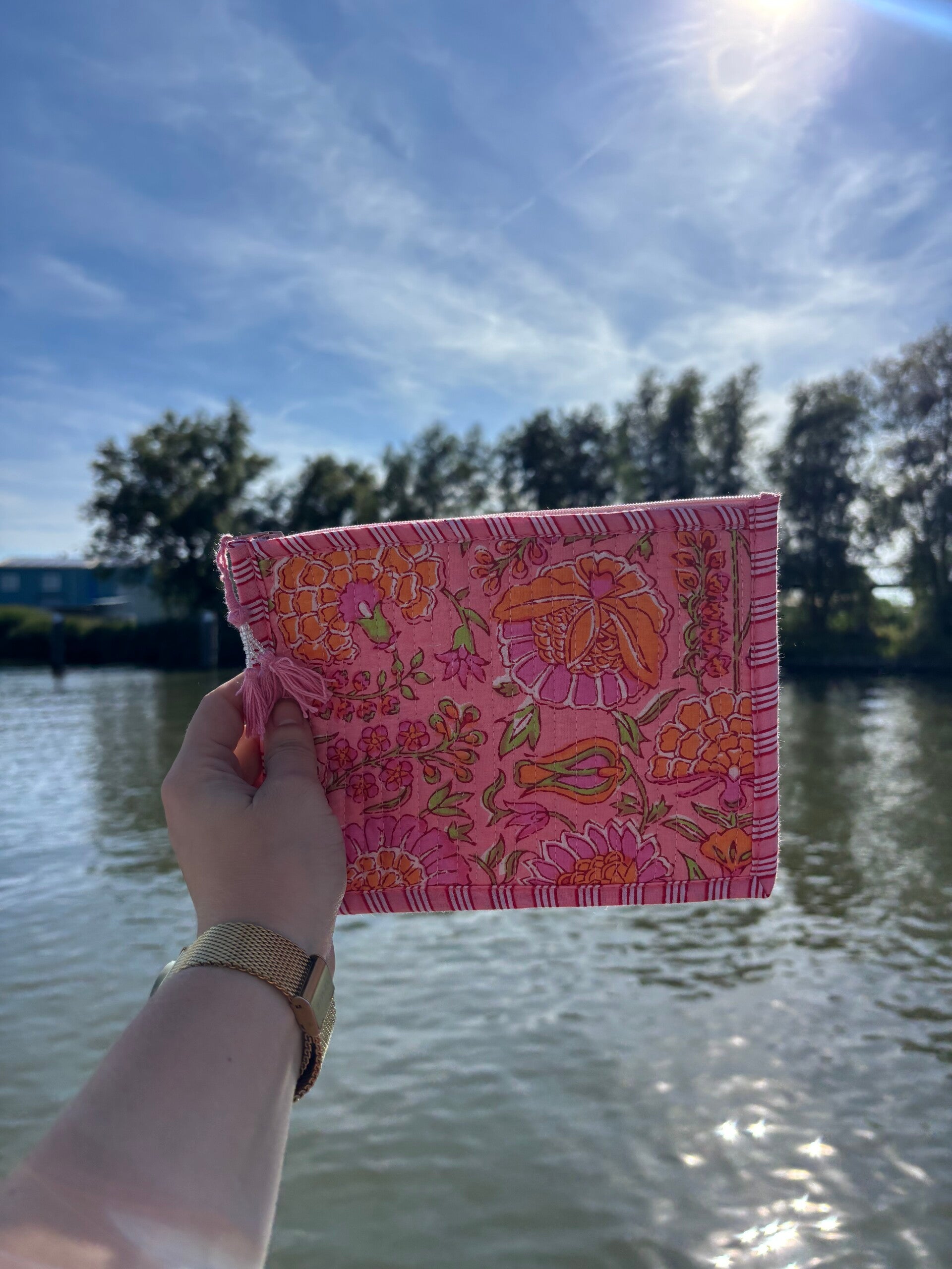 Toilettasje Guusje - Roze/Oranje