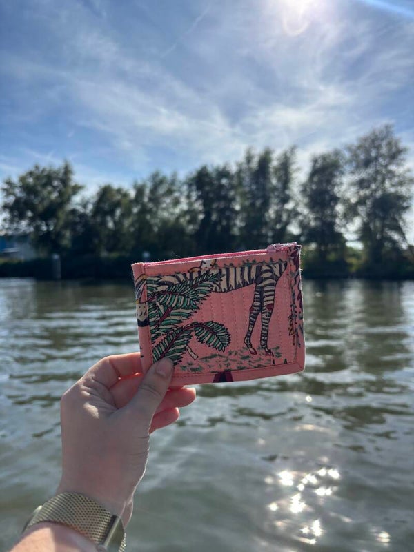 Portemonnee Tessa - Roze met Jungleprint