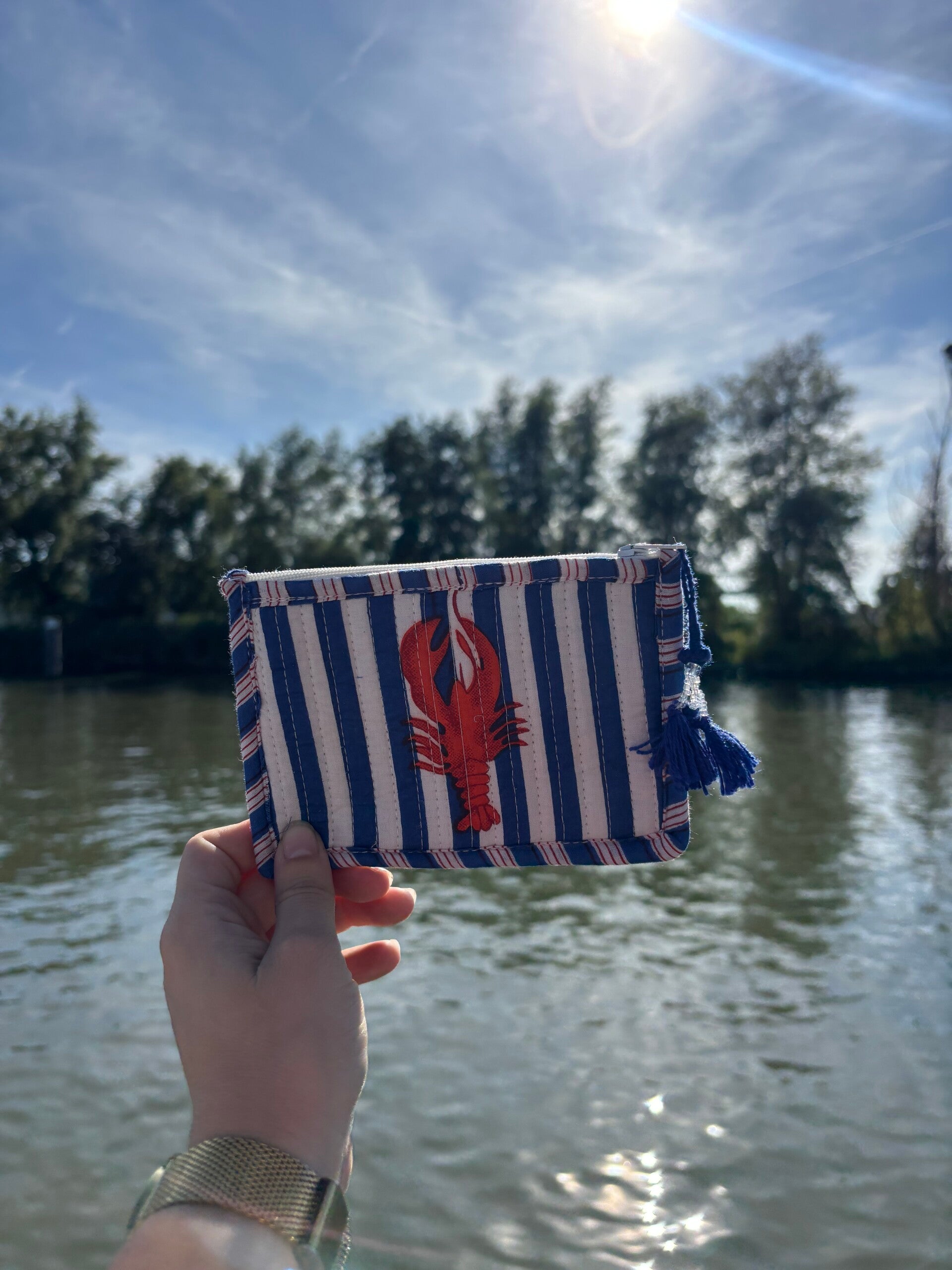 Portemonnee Tessa - Kreeft Blauw