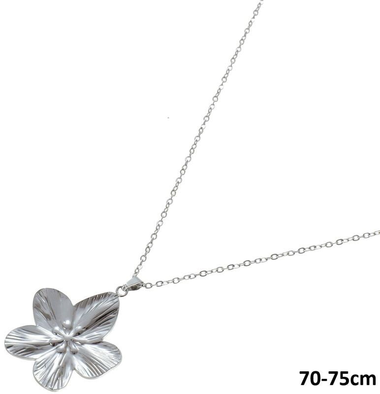 Ketting Iris Lang! - Zilver