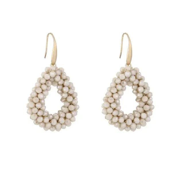 Oorbellen Elisa - Beige