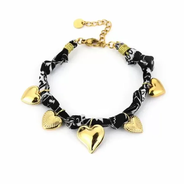 Armband Arieanne  - Goud/Zwart