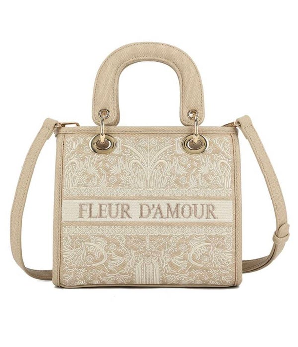 Tas Fleur - Taupe