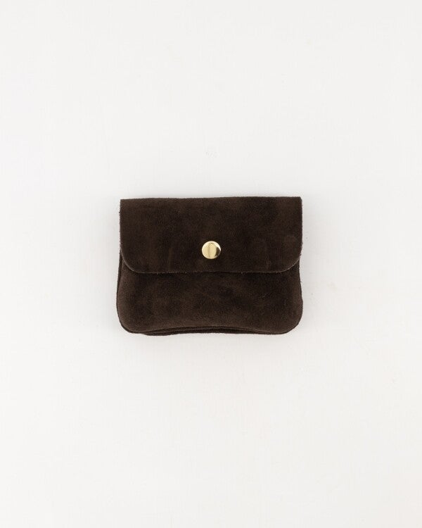 Portemonnee Lisa - Donkerbruin - Suede leer