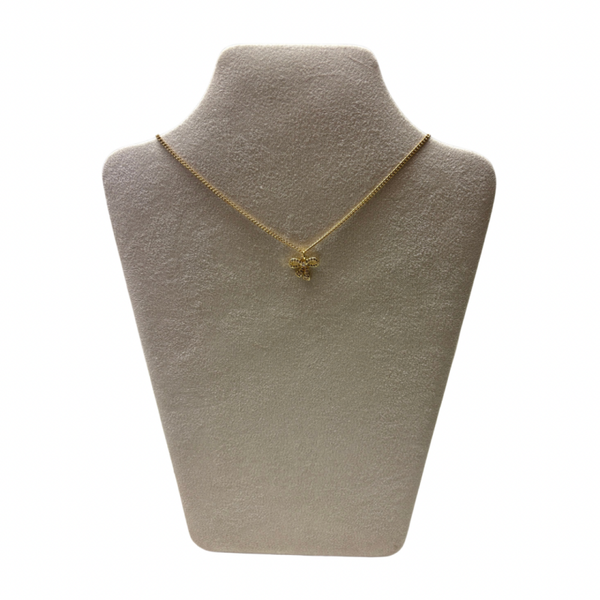 Ketting Strikjesdiamantje - Goud