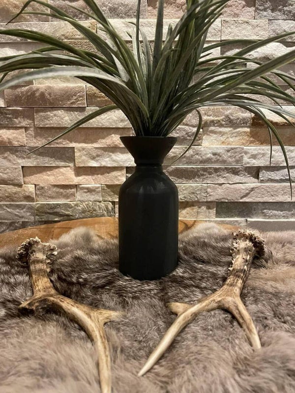 Houten vaas groot (35cm)
