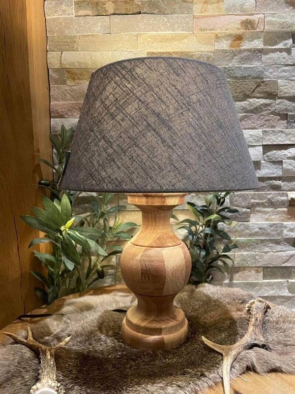 Houten schemerlampvoet klein (25 cm)