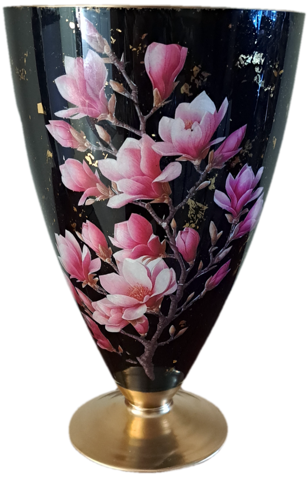 Luxe Magnolia Vaas – Zwart