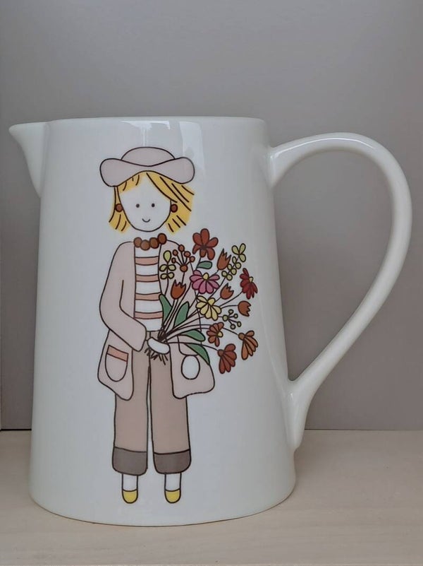 kan - meisje met boeket
