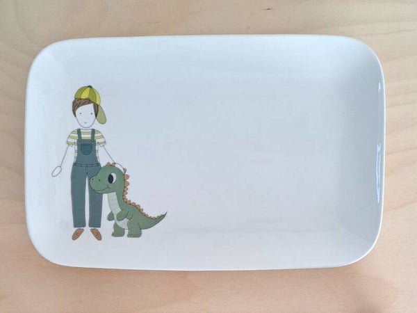 BG - jongen bij zijn dino