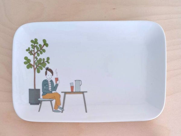 BG - man aan het koffie drinken