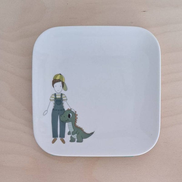 BK - jongen bij zijn dino