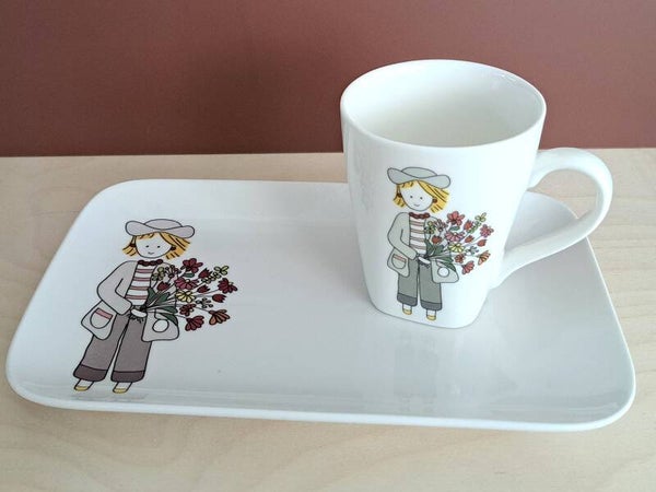 M&BG - meisje met boeket
