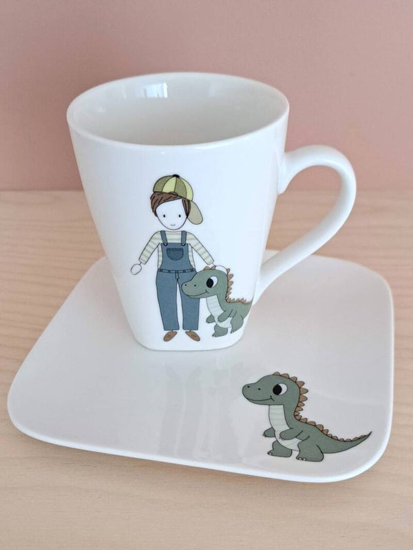 M&BK - jongen bij zijn dino