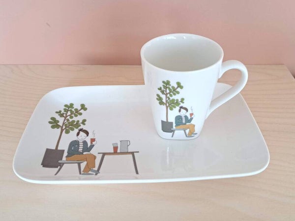 M&BG - man aan het koffie drinken
