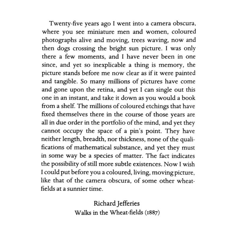 Extract from Richard Jefferies' Walks in the Wheat-fields