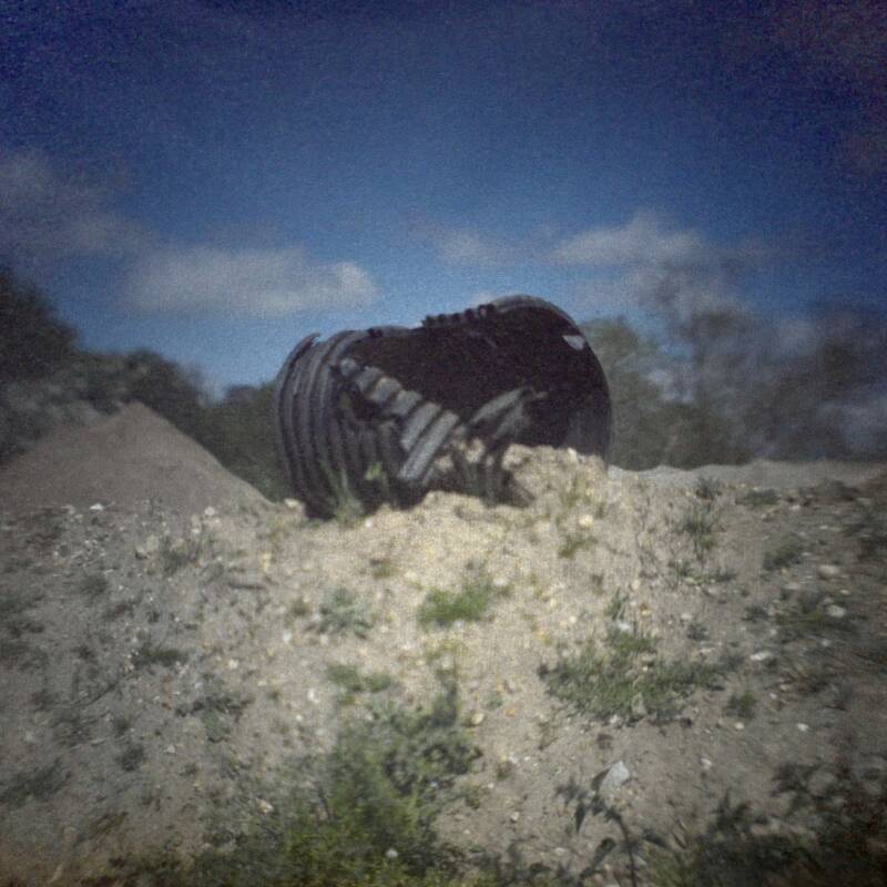 Camera obscura photo of building site