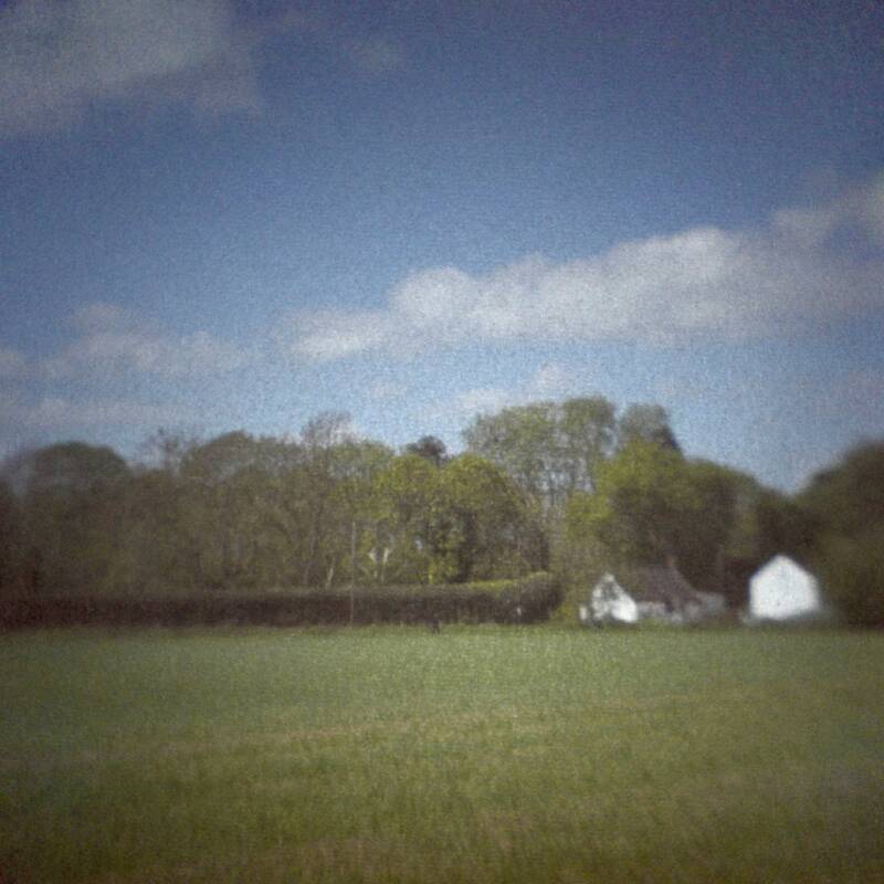Camera obscura photo of field