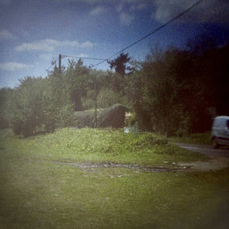 Camera obscura photo of field