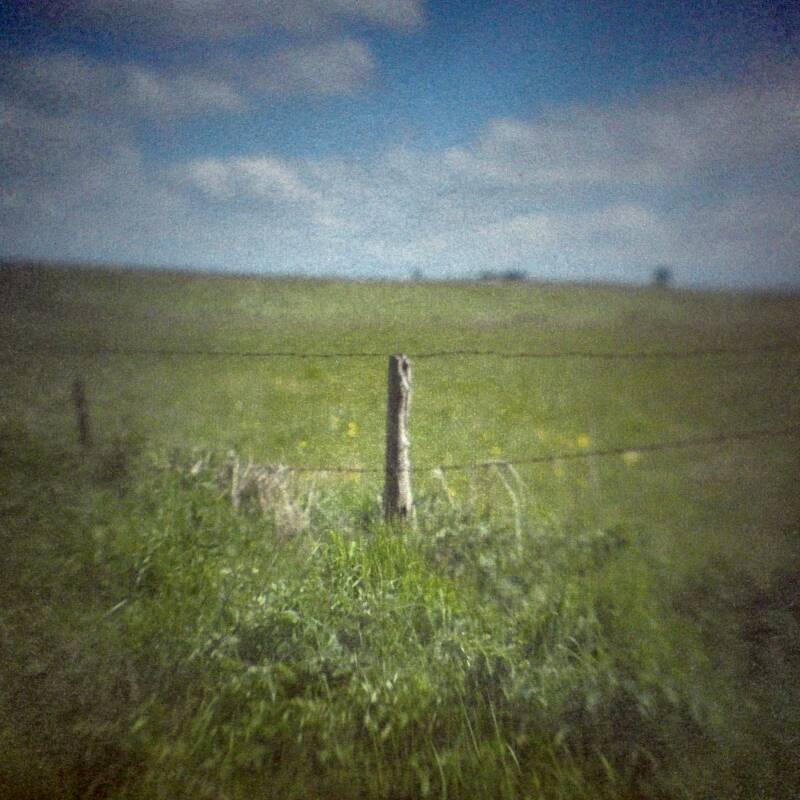 Camera obscura photo of field