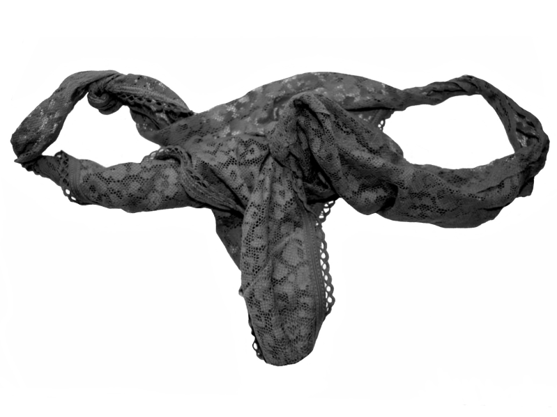Women's underwear shaped like female reproductive system