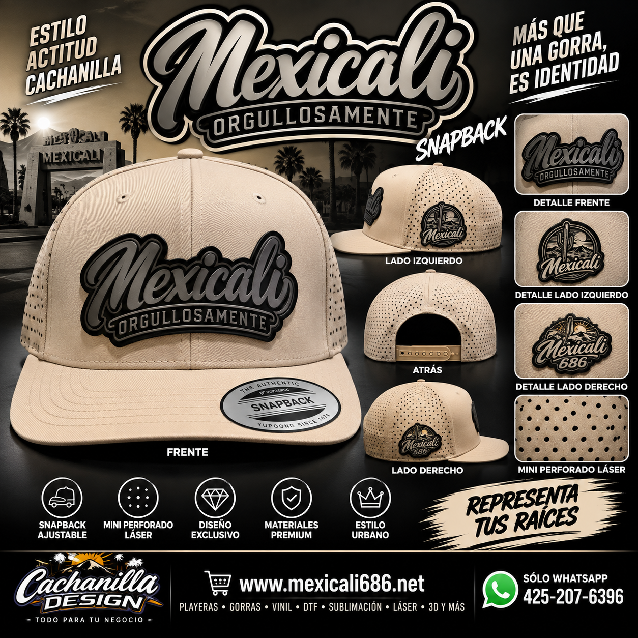 Gorra perforada a Laser