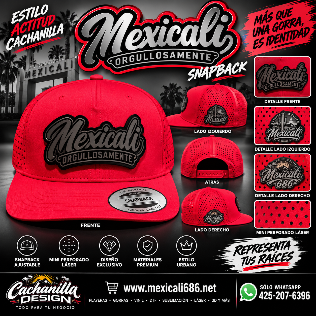 Gorra perforada a Laser