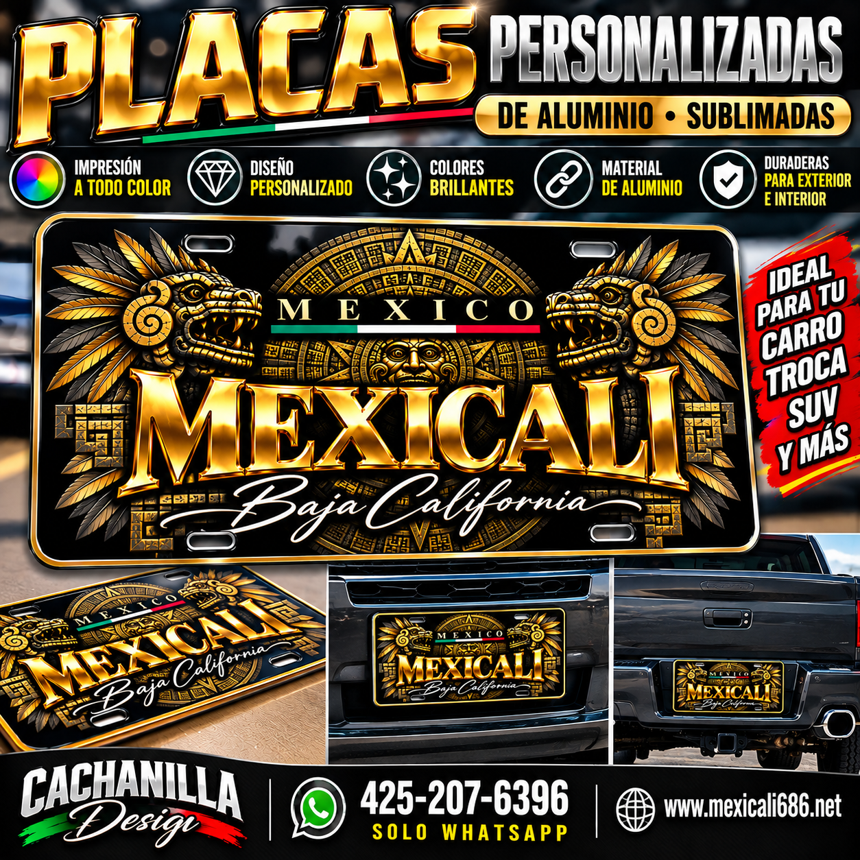 Placa Mexicali Azteca