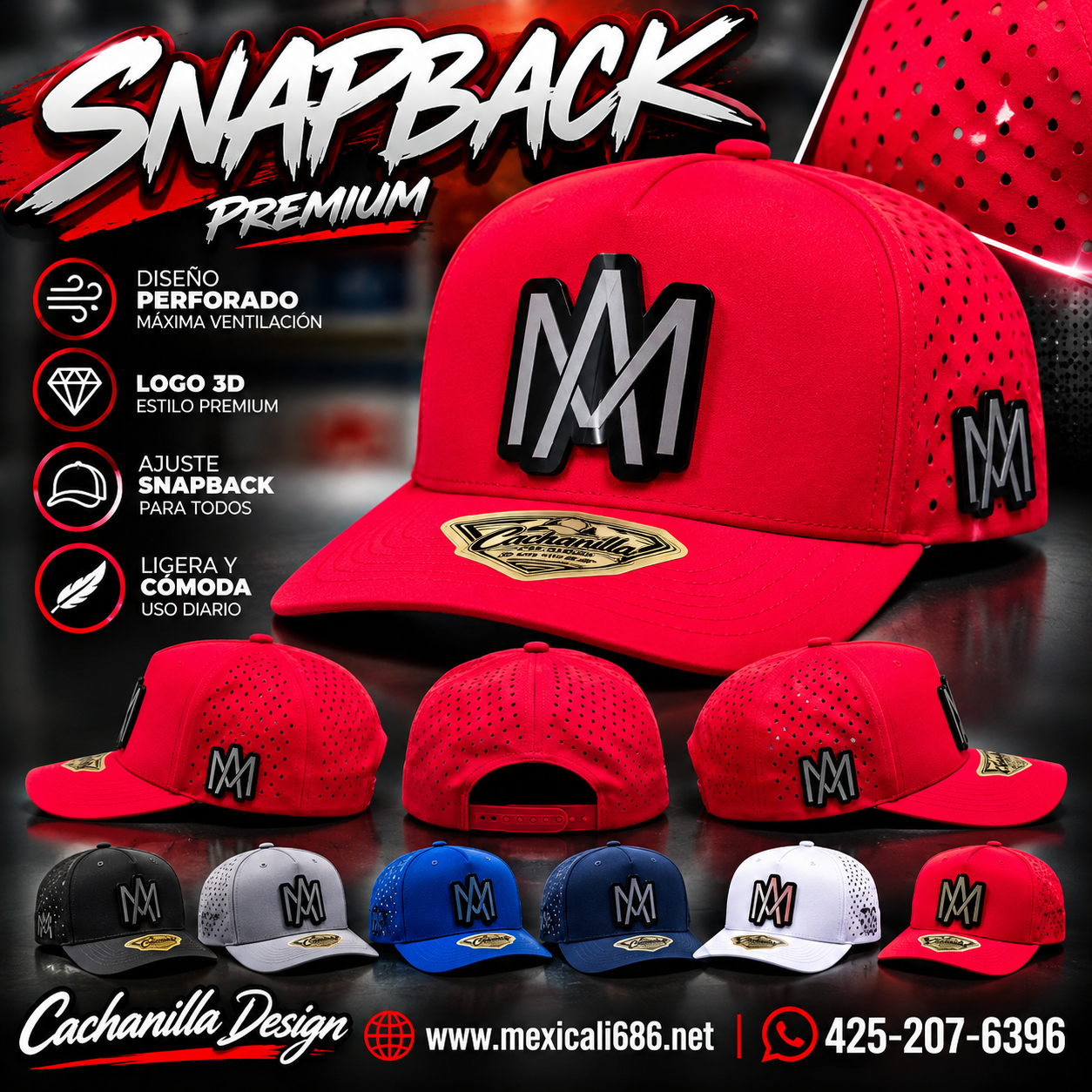 Gorra AM Roja