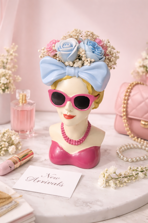 bougie Fleurs sur tête
