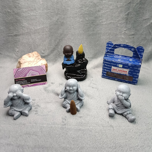 Fontaine à encens cascade Backflow Moine