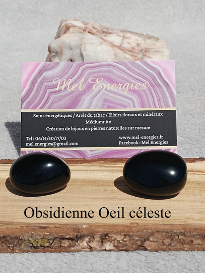 Pierres roulées "Obsidienne Oeil céleste"