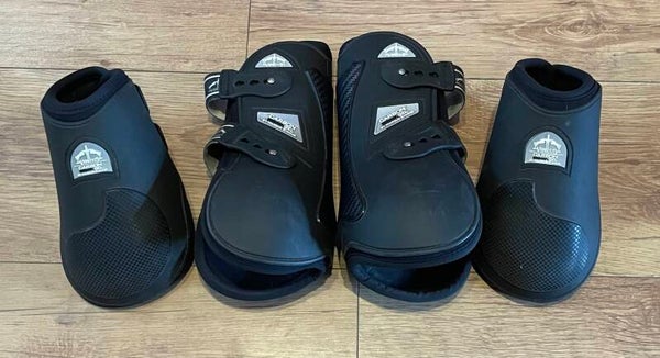 Large Black Veredus Carbon Gel Tendon & Fetlock Boots