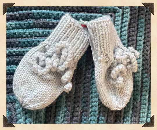Bébéhandschuhe aus Wolle