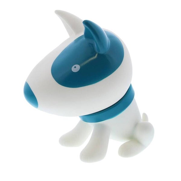 Hondje Pitty spaarpot cyaan