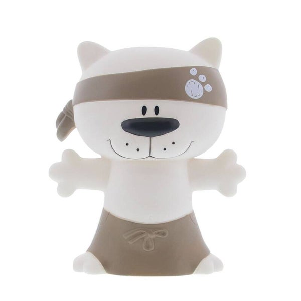 Tijger Charlie spaarpot taupe