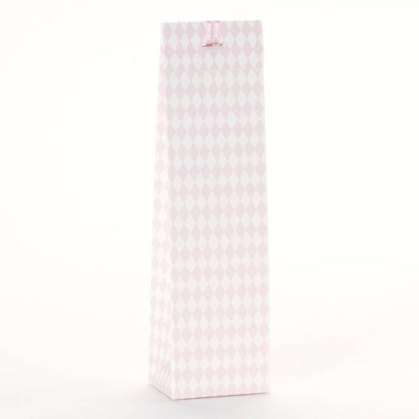Hoog tasje vichy roze-wit (775.067)